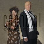 15-12-2004 Annie the Musical Loekie Knol and Edwin Ruttten at studio in s Hertogenbosch, by order of V&V entertainment. December 15, 2004. 

[keywords]Posed, Half Length[/keywords]